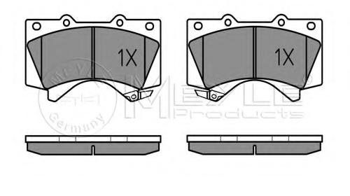 Set placute frana,frana disc TOYOTA LAND CRUI