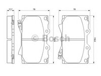 Set placute frana,frana disc TOYOTA LAND CRUISER AMAZON (FZJ1, UZJ1) (1998 - 2007) BOSCH 0 986 424 640 piesa NOUA