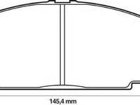 Set placute frana,frana disc TOYOTA LITEACE caroserie (CM3_V, KM3_V), VW TARO, TOYOTA QUANTUM III bus (LH1_, RZH1_) - JURID 572367J