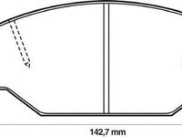 Set placute frana,frana disc TOYOTA LITEACE caroserie (CM3_V, KM3_V), VW TARO, TOYOTA TACOMA II pick-up (RN6_, RN5_, LN6_, YN6_, YN5_, LN5_) - JURID 5