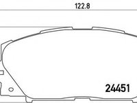 Set placute frana,frana disc TOYOTA PRIUS PLUS (ZVW4_) (2011 - 2020) BREMBO P 83 106