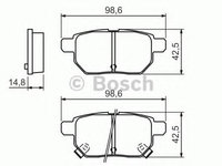 Set placute frana,frana disc TOYOTA PRIUS (ZVW3) (2009 - 2016) BOSCH 0 986 494 328 piesa NOUA