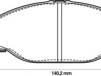 Set placute frana,frana disc TOYOTA QUANTUM III bus (LH1_, RZH1_), TOYOTA TACOMA II pick-up (RN6_, RN5_, LN6_, YN6_, YN5_, LN5_), TOYOTA HIACE II caro