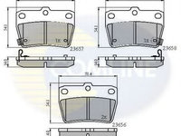 Set placute frana,frana disc TOYOTA RAV 4 II (CLA2, XA2, ZCA2, ACA2) (2000 - 2005) COMLINE CBP31134 piesa NOUA