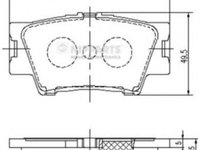 Set placute frana,frana disc TOYOTA RAV 4 III (ACA3, ACE, ALA3, GSA3, ZSA3) (2005 - 2016) NIPPARTS J3612035 piesa NOUA