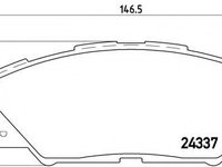 Set placute frana,frana disc TOYOTA RAV 4 III (ACA3_, ACE_, ALA3_, GSA3_, ZSA3_) (2005 - 2020) BREMBO P 83 071