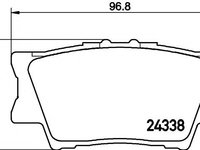 Set placute frana,frana disc TOYOTA RAV 4 IV (WWA4, AVA4, ZSA4, ALA4) (2012 - 2016) HELLA PAGID 8DB 355 006-881 piesa NOUA