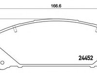 Set placute frana,frana disc TOYOTA RAV 4 IV (WWA4_, AVA4_, ZSA4_, ALA4_) (2012 - 2020) BREMBO P 83 145