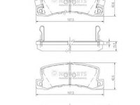 Set placute frana,frana disc TOYOTA SCEPTER (_CV1_, _XV1_, _V1_), TOYOTA SCEPTER combi (_XV1_, _CV1_, _V10), TOYOTA CAMRY Station Wagon (_V2_) - NIPPA