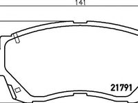 Set placute frana,frana disc TOYOTA SCEPTER (_CV1_, _XV1_, _V1_), TOYOTA SCEPTER combi (_XV1_, _CV1_, _V10), TOYOTA CELICA (ST20_, AT20_) - MINTEX MDB