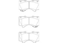 Set placute frana,frana disc TOYOTA SEQUOIA (UCK45_, UCK35_), TOYOTA LAND CRUISER (VDJ20_, UZJ20_), TOYOTA (FAW) LAND CRUISER 200 - WAGNER WBP24386A