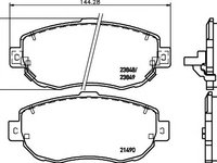 Set placute frana,frana disc TOYOTA SUPRA (JZA70_, GA70_, MA70), TOYOTA SUPRA (JZA80), LEXUS GS limuzina (JZS147) - MINTEX MDB1708