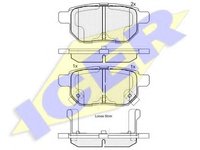 Set placute frana,frana disc TOYOTA VITZ (SCP9_, NSP9_, KSP9_, NCP9_, ZSP9_), TOYOTA BLADE (NRE15_, ZZE15_, ADE15_, ZRE15_, NDE15_), TOYOTA bB I (NCP3