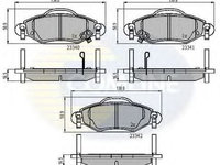 Set placute frana,frana disc TOYOTA YARIS (P1) (1999 - 2005) COMLINE CBP31152 piesa NOUA