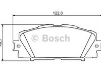 Set placute frana,frana disc TOYOTA YARIS/VITZ (NHP13_, NSP13_, NCP13_, KSP13_, NLP13_) (2010 - 2020) BOSCH 0 986 494 198