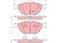 Set placute frana,frana disc TRW GDB1285