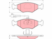 Set placute frana,frana disc TRW GDB1393