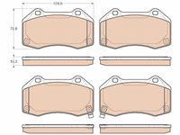 Set placute frana,frana disc TRW GDB1979