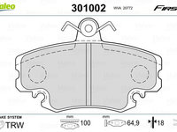 Set placute frana,frana disc VALEO 301002