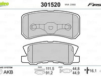 Set placute frana,frana disc VALEO 301520