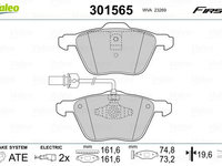 Set placute frana,frana disc VALEO 301565