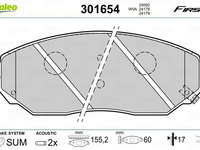 Set placute frana,frana disc VALEO 301654