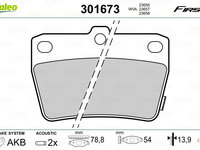 Set placute frana,frana disc VALEO 301673