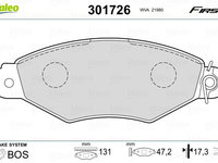 Set placute frana,frana disc VALEO 301726