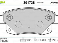 Set placute frana,frana disc VALEO 301738