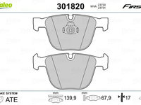 Set placute frana,frana disc VALEO 301820