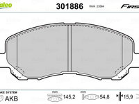 Set placute frana,frana disc VALEO 301886