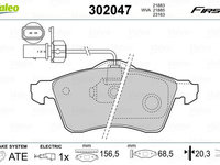 Set placute frana,frana disc VALEO 302047