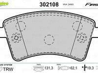 Set placute frana,frana disc VALEO 302108