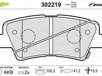 Set placute frana,frana disc VALEO 302219