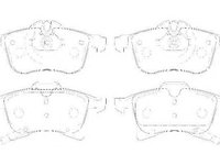 Set placute frana,frana disc VAUXHALL ASTRA Mk IV (G) limuzina, VAUXHALL ASTRAVAN Mk IV (G), OPEL VITA C (F08, F68) - WAGNER WBP23832A