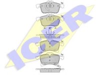 Set placute frana,frana disc VAUXHALL ASTRA Mk IV (G) limuzina, OPEL VITA C (F08, F68), VAUXHALL CORSA Mk II (C) (W5L, F08) - ICER 181592