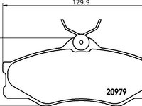 Set placute frana, frana disc VOLKSWAGEN T2 85-92 - punte fata - Cod intern: W20157309 - LIVRARE DIN STOC in 24 ore!!!