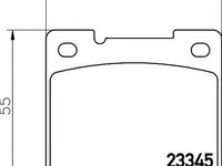 Set placute frana,frana disc VOLVO 240 limuzina (P242, P244), VOLVO 240 Break (P245) - MINTEX MDB1723