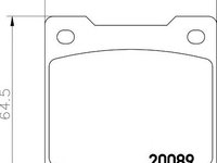 Set placute frana,frana disc VOLVO 340-360 (343, 345), TRIUMPH DOLOMITE limuzina, TALBOT SIMCA SUNBEAM - MINTEX MGB535