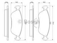 Set placute frana,frana disc VOLVO 460 L limuzina (464), VOLVO 480 E, VOLVO 440 K (445) - BOSCH 0 986 461 137