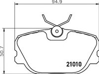 Set placute frana,frana disc VOLVO 460 L limuzina (464), VOLVO 480 E, VOLVO 440 K (445) - HELLA PAGID 8DB 355 017-941