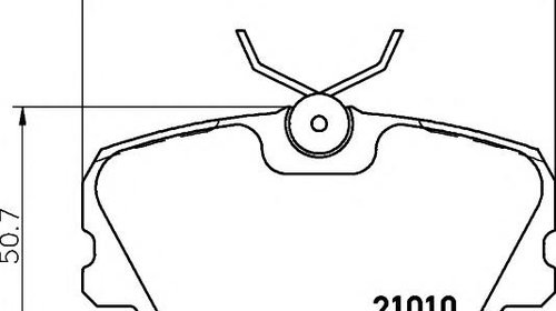 Set placute frana,frana disc VOLVO 460 L limu