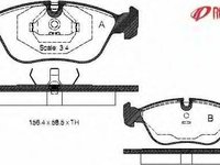 Set placute frana,frana disc VOLVO 850 combi (LW), VOLVO V70 (LV), VOLVO C70 I cupe - METZGER 0446.00