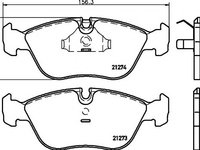 Set placute frana,frana disc VOLVO 850 combi (LW), VOLVO V70 (LV), VOLVO C70 I cupe - MINTEX MDB1614