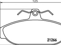 Set placute frana,frana disc VOLVO 940 limuzina (944), VOLVO 940 Mk II (944), VOLVO 960 (964) - TEXTAR 2126601