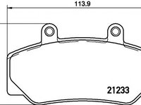 Set placute frana,frana disc VOLVO 940 limuzina (944), VOLVO 940 Mk II (944), VOLVO 240 Break (P245) - TEXTAR 2123302