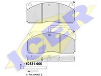 Set placute frana,frana disc VOLVO FLC, VOLVO FL 6, VOLVO F 4 - ICER 150831