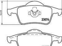 Set placute frana,frana disc VOLVO S80 I limuzina (TS, XY), VOLVO V70 Mk II (SW), VOLVO S60 I limuzina - HELLA PAGID 8DB 355 008-871