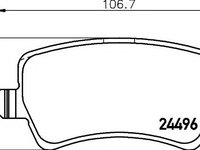 Set placute frana,frana disc VOLVO S80 II limuzina (AS), FORD GALAXY (WA6), FORD S-MAX (WA6) - MINTEX MDB2863