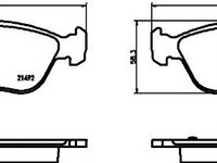 Set placute frana,frana disc VOLVO V70 (LV), VOLVO C70 I cupe, VOLVO S70 limuzina (LS) - MINTEX MDB1984